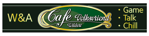 Welkom op Café Volksvriend Essen Wildert; W&A game, talk, chill!